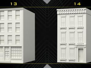 30 Detailed Building Base Mesh - Vol 07 Modelo 3D