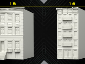 30 Detailed Building Base Mesh - Vol 07 Modelo 3D