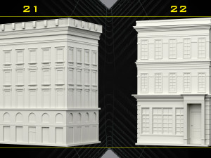 30 Detailed Building Base Mesh - Vol 07 Modelo 3D