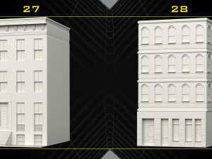 30 Detailed Building Base Mesh - Vol 07 Modelo 3D