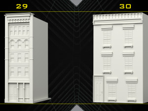 30 Detailed Building Base Mesh - Vol 07 Modelo 3D