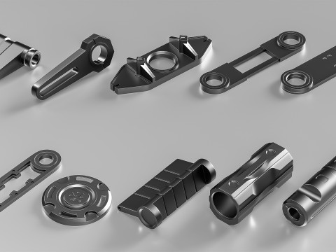 50 Hard surface kitbash 3D-Modell
