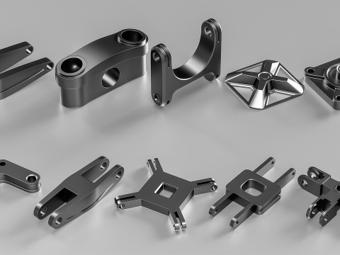 50 Hard surface kitbash 3D-Modell