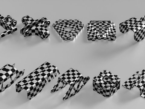 50 Hard surface kitbash 3D-Modell