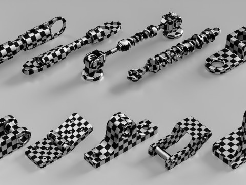 50 Hard surface kitbash 3D-Modell