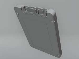 3D SSD Hard Drive Exterior only 3D Model