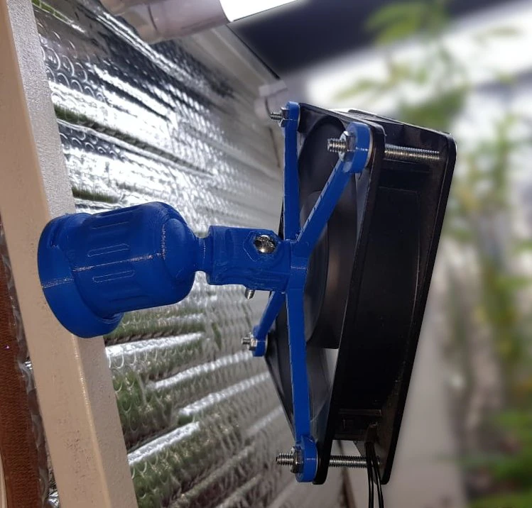 Indoor Fan Holder 3D Print Model .c4d .max .obj .3ds .fbx .stl .blend