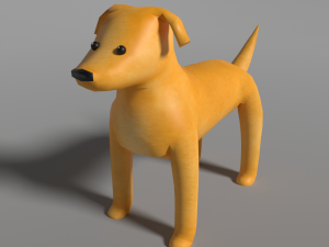 Cute lowpoly dog 3D 模型