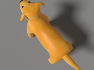 Cute lowpoly dog 3D Model