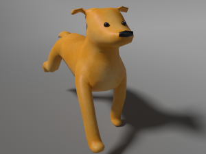 Cute lowpoly dog 3D Model