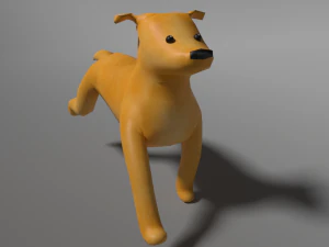 Cute lowpoly dog 3D Model