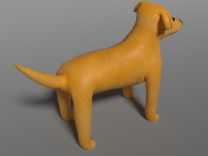Cute lowpoly dog 3D Model
