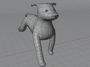 Cute lowpoly dog 3D Model