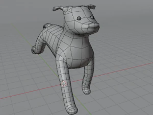 Cute lowpoly dog 3D Model