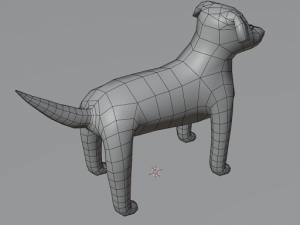 Cute lowpoly dog 3D Model