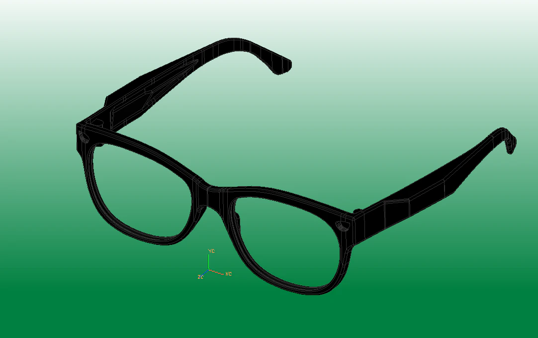 GLASSES 3D Print Model .c4d .max .obj .3ds .fbx .stl .blend