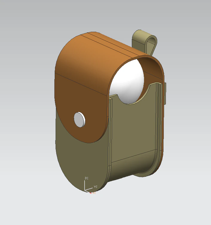 GOLF BALL POUCH 3D Print Model .c4d .max .obj .3ds .fbx .stl .blend 