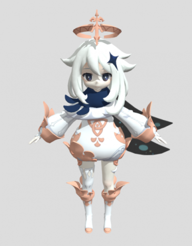 Paimon 3D-Modell .c4d .max .obj .3ds .fbx .stl .blend 