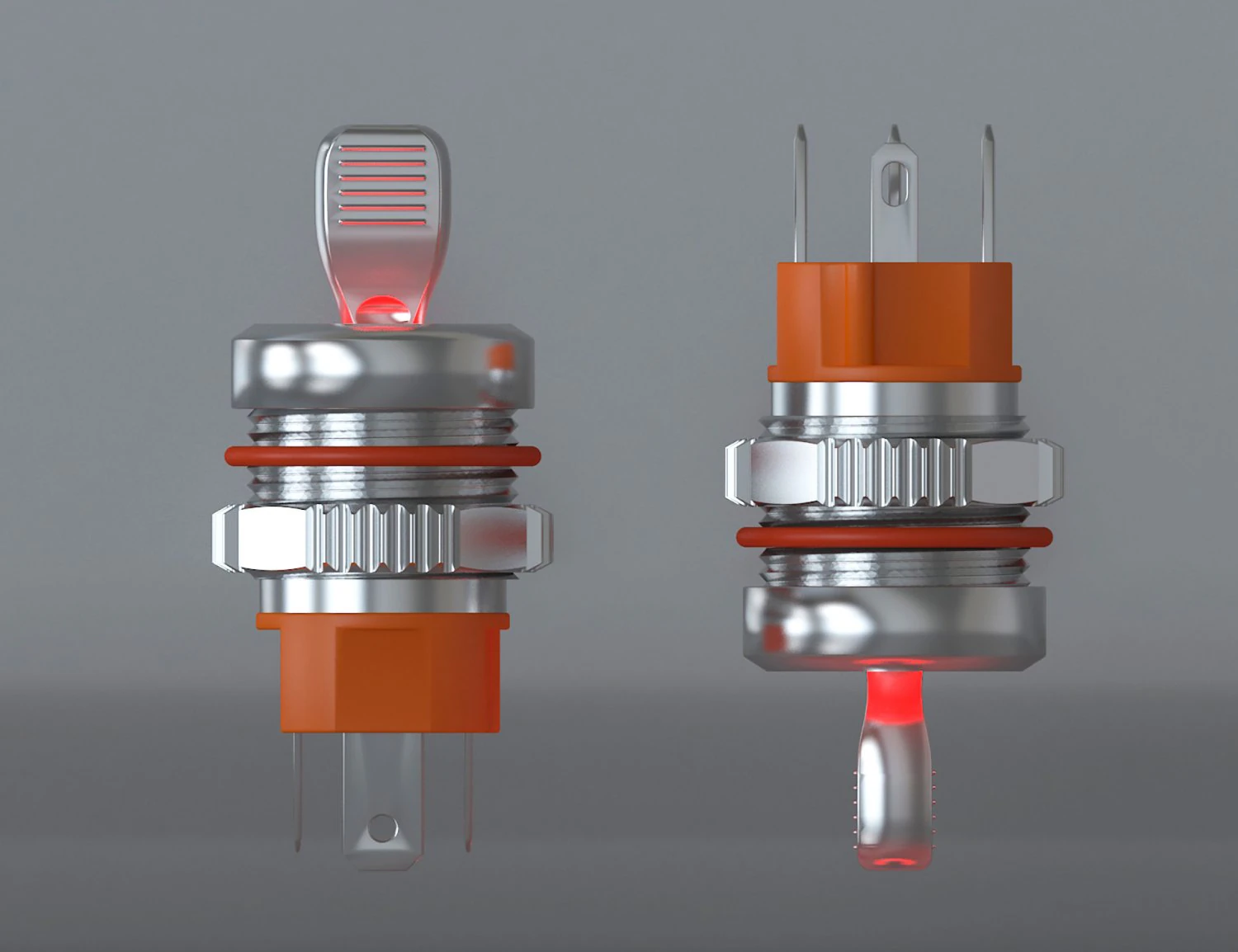 Electric Switch LANBOO LB16NZ 3D Model .c4d .max .obj .3ds .fbx .stl .blend
