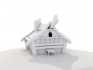 3D Hut 3D Model