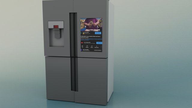 FRIDGE Model 3D .c4d .max .obj .3ds .fbx .stl .blend 