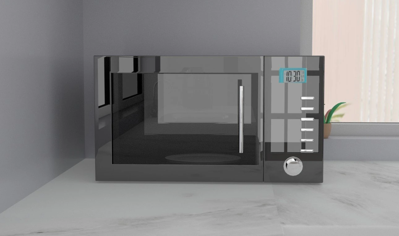Microwave 3D Model .c4d .max .obj .3ds .fbx .stl .blend