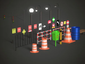 Street Props 3D Model