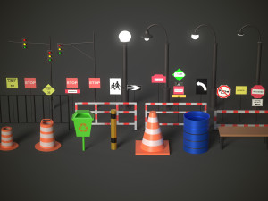 Street Props 3D 模型
