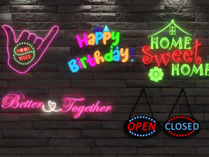 Neon Lights 3D मॉडल