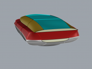 SpaceShip Car 3D Model