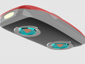 SpaceShip Car 3D Model