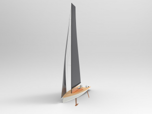 15m daysailing yacht Modelo 3D