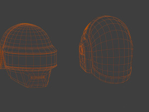 Daft Punk Helmets 3D Model
