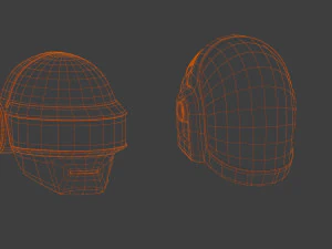 Cascos Daft Punk Modelo 3D