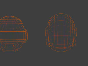 Daft Punk Helmets 3D Model