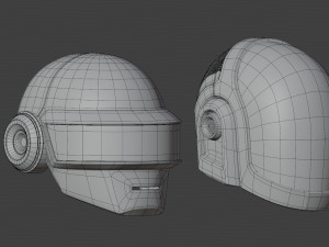 Daft Punk Helmets 3D Model