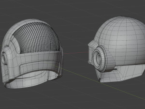 Daft Punk Helmets 3D Model