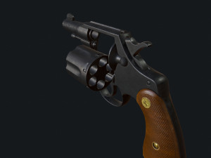 Colt Official Police 2 Low-poly PBR Low-poly Modelo 3D