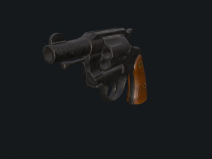 Colt Official Police 2 Low-poly PBR Low-poly Modelo 3D