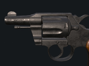 Colt Official Police 2 Low-poly PBR Low-poly Modelo 3D