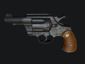 Colt Official Police 2 Low-poly PBR Low-poly Modelo 3D