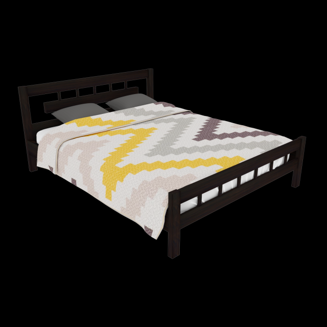 Bed Vigo made of solid wood Modelo 3D .c4d .max .obj .3ds .fbx .stl .blend 
