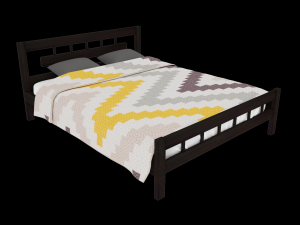 Bed Vigo made of solid wood Modelo 3D
