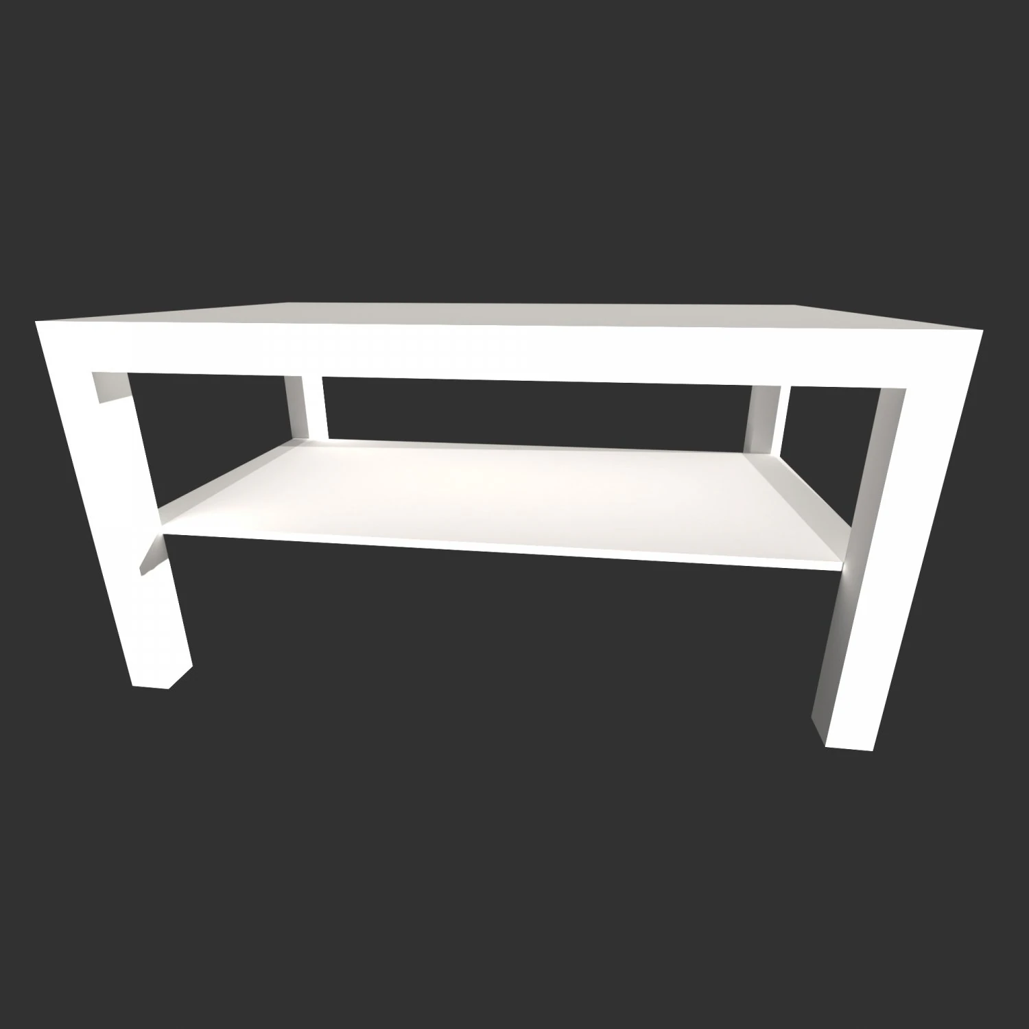 LACK LACK Mesa de centro blanca 90x55 cm IKEA Modelo 3D .c4d .max .obj .3ds .fbx .stl .blend