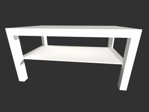 LACK LACK Stolik kawowy biały 90x55 cm IKEA Model 3D