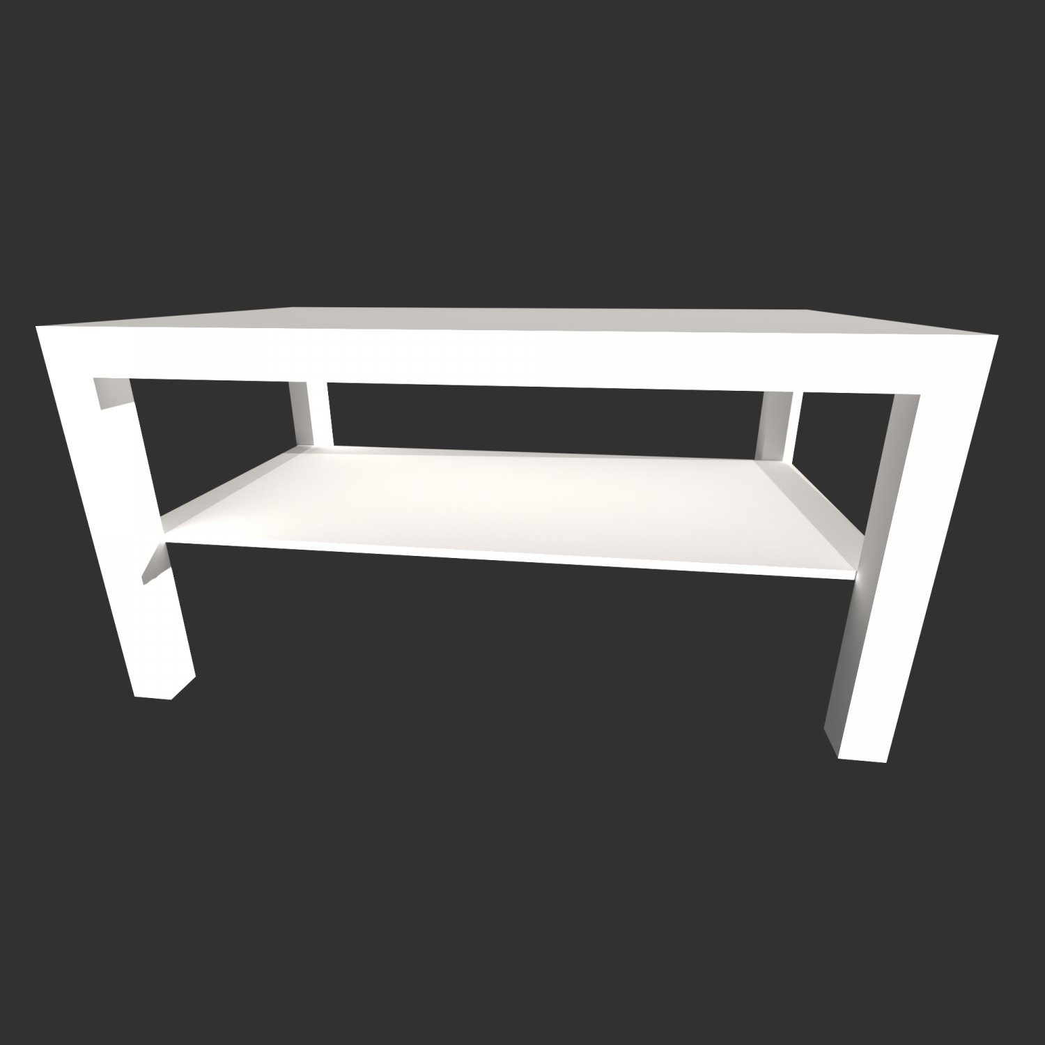 LACK LACK Coffee table white 90x55 cm IKEA 3D in 3DExport