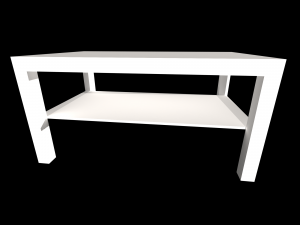 LACK LACK Coffee table white 90x55 cm IKEA Modelo 3D