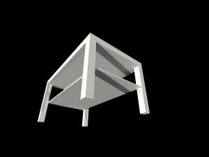 LACK LACK Mesa de centro blanca 90x55 cm IKEA Modelo 3D