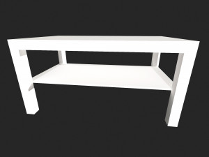 LACK LACK Coffee table white 90x55 cm IKEA Modelo 3D