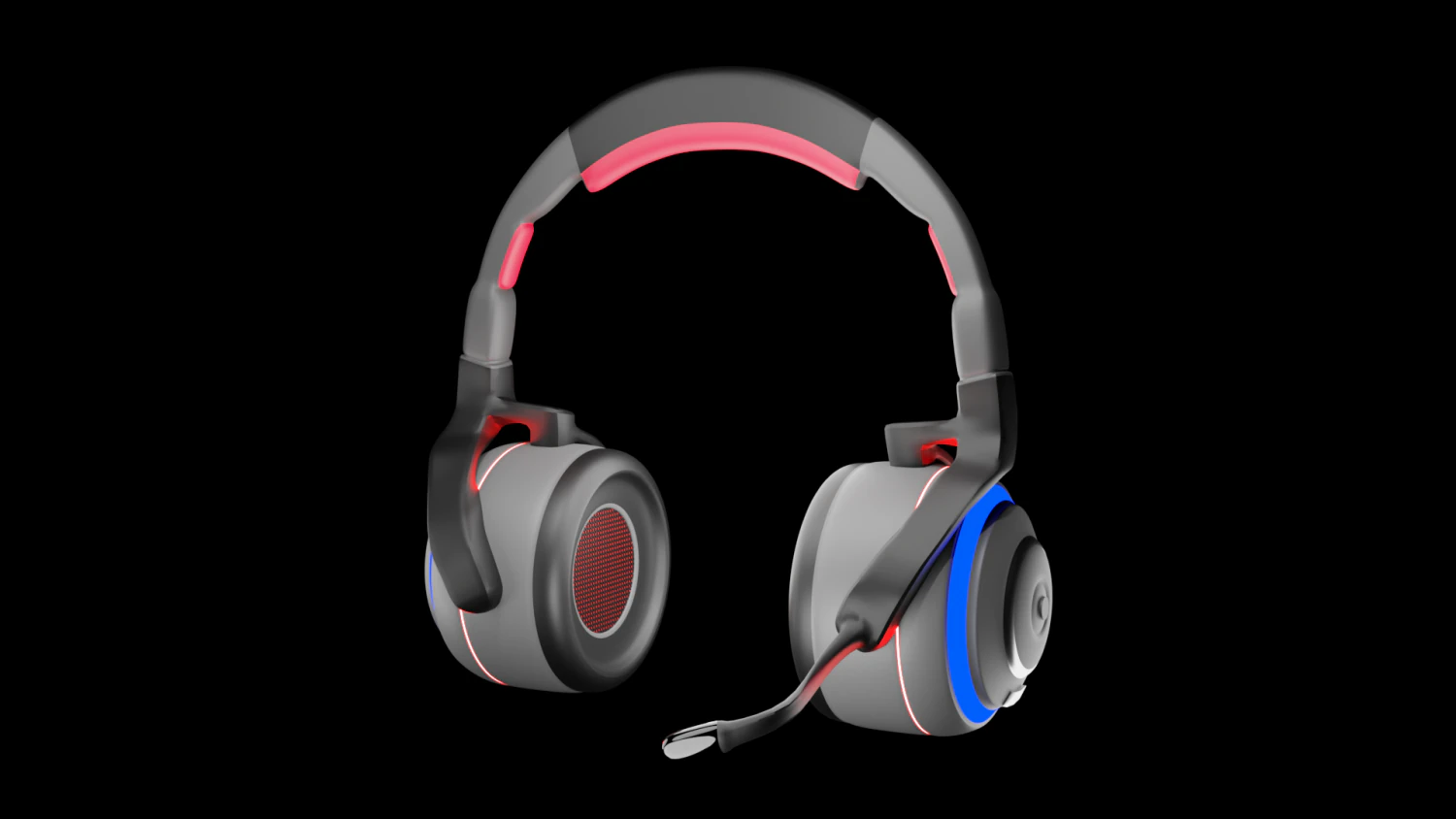 Headphones 3D Model .c4d .max .obj .3ds .fbx .stl .blend 
